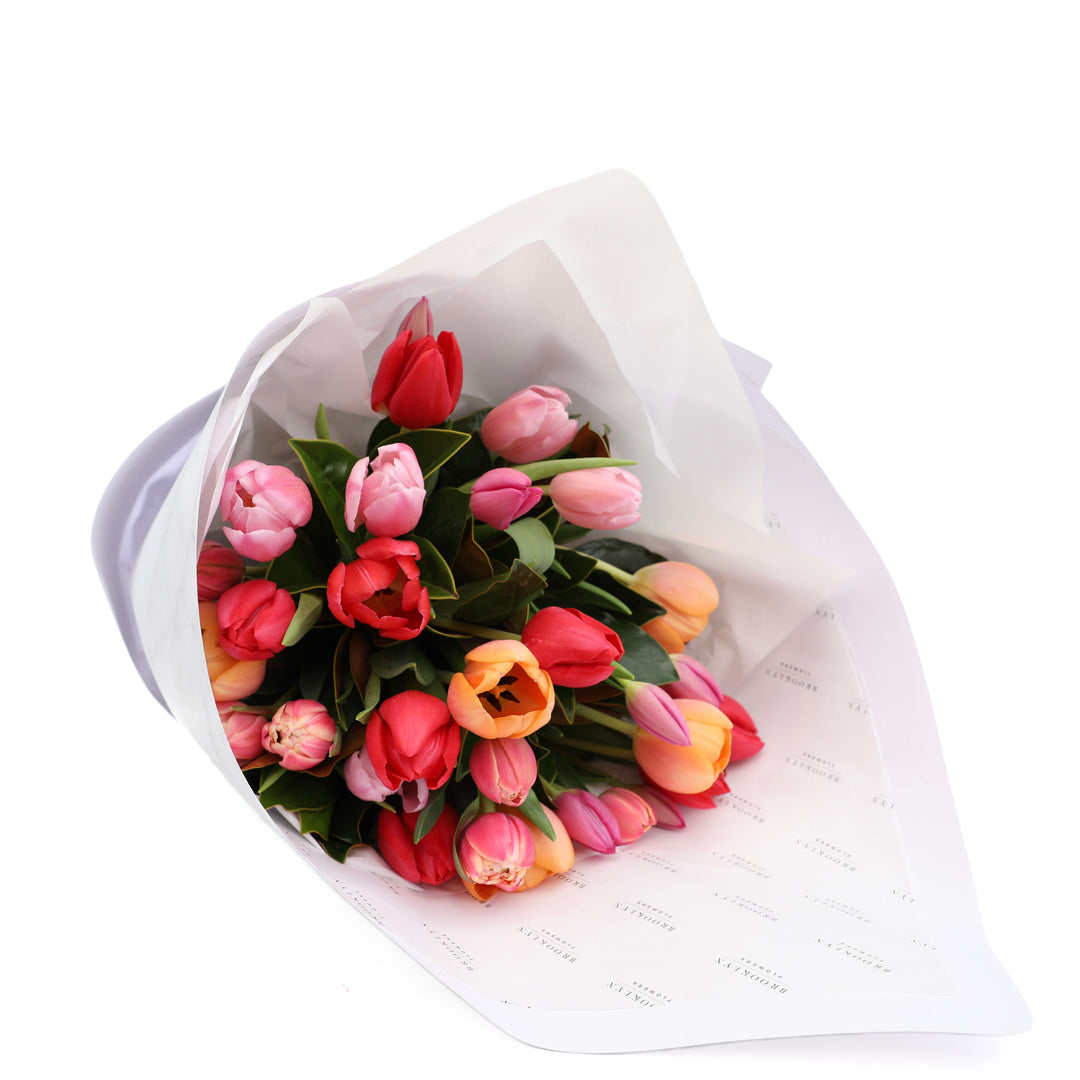 Bright Tulip Bouquet For Mum
