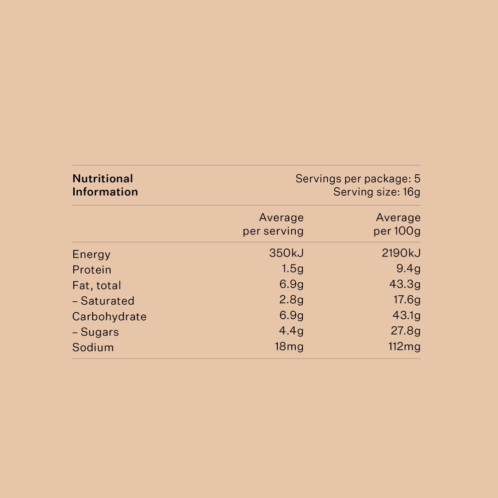 Hazelnut, Orange & Sea Salt 52% Dark Chocolate Bar
