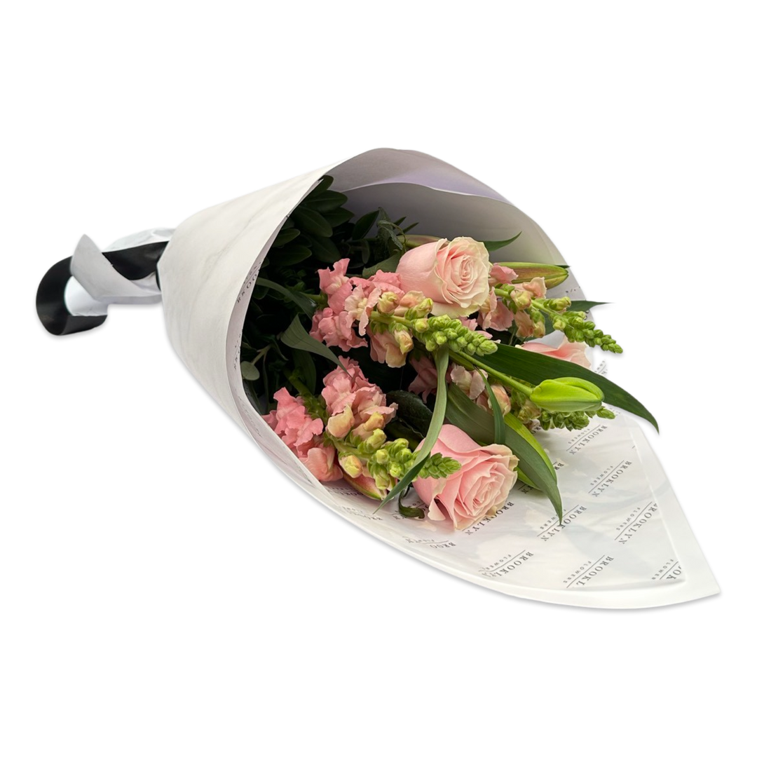 Pastel Lily, Rose and Snapdragon Bouquet