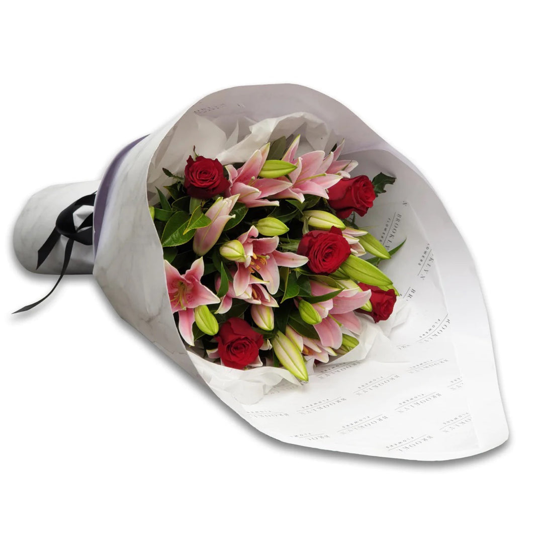 You're The One Red Rose & Lily Bouquet