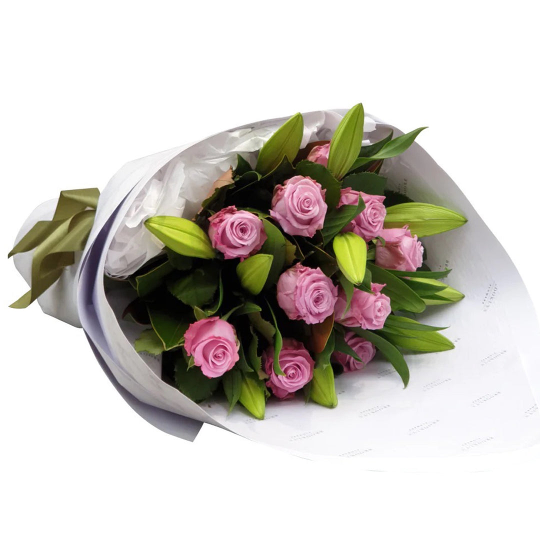 Bright Lily & Rose Bouquet