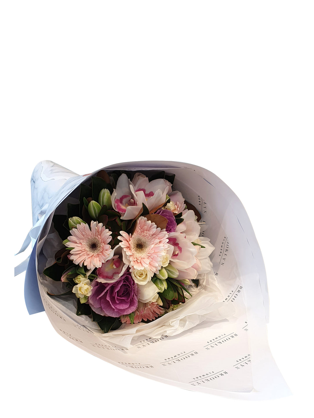 Wrapped Pastel Posy - Brooklyn Flowers