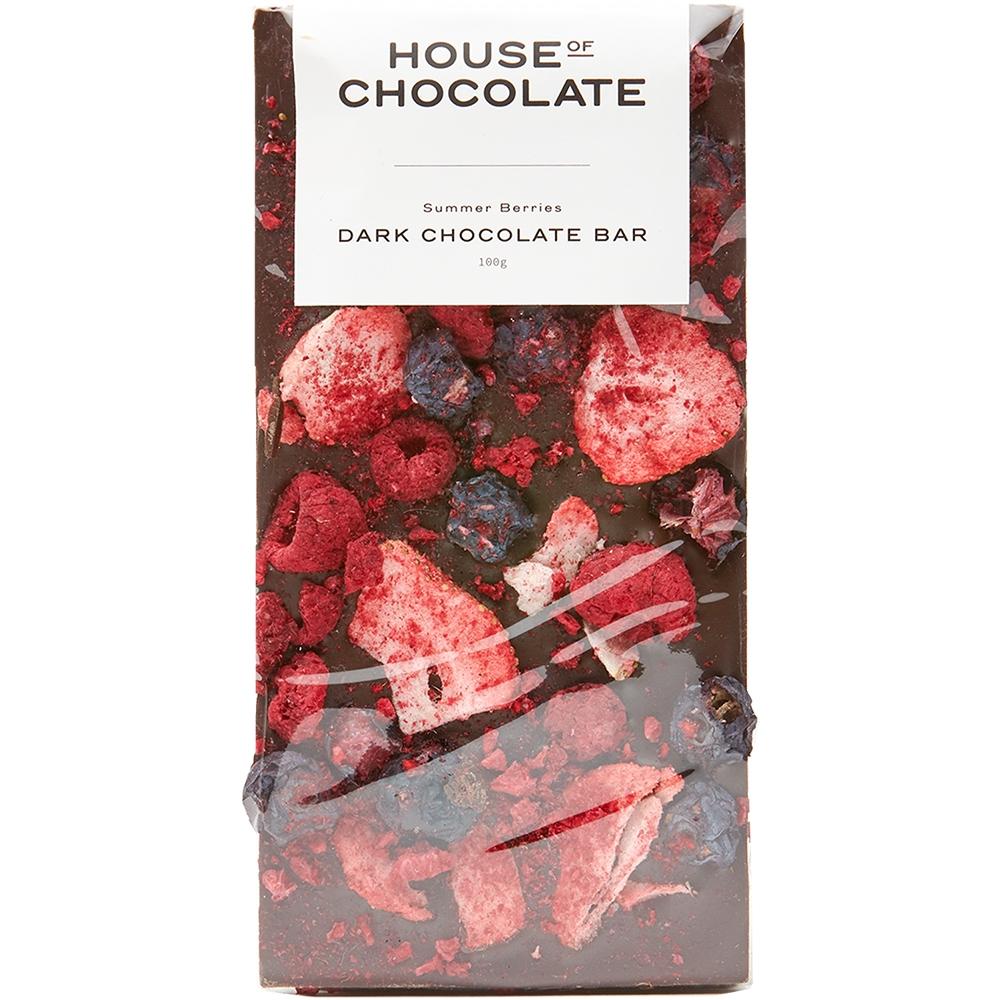 Summer Berries Dark Chocolate Bar - Brooklyn Flowers