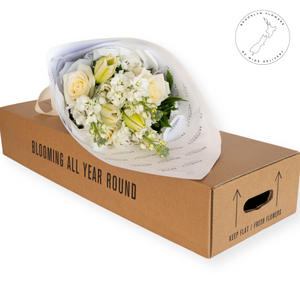 White & Green Bouquet Box Medium