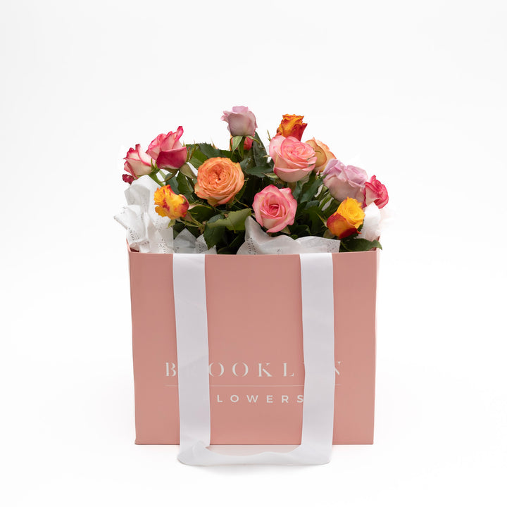 Vibrant Rose Posy + Free Vase