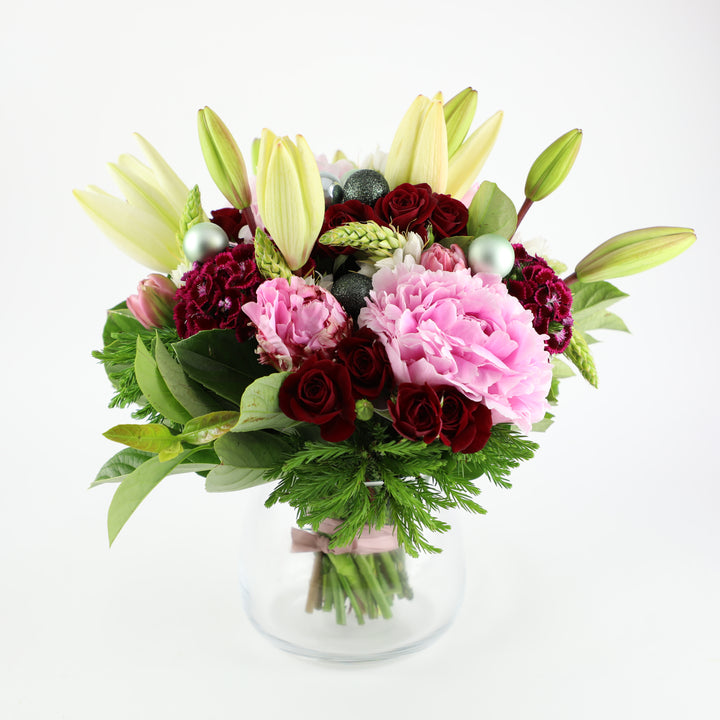 Christmas festive vase arrangement