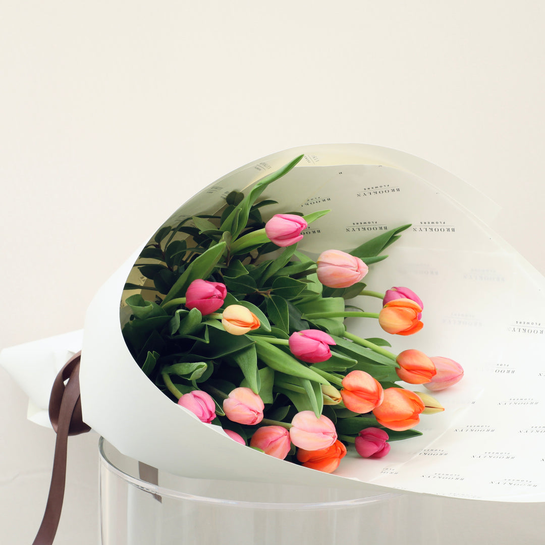 Bright Tulip Bouquet For Mum - Brooklyn Flowers