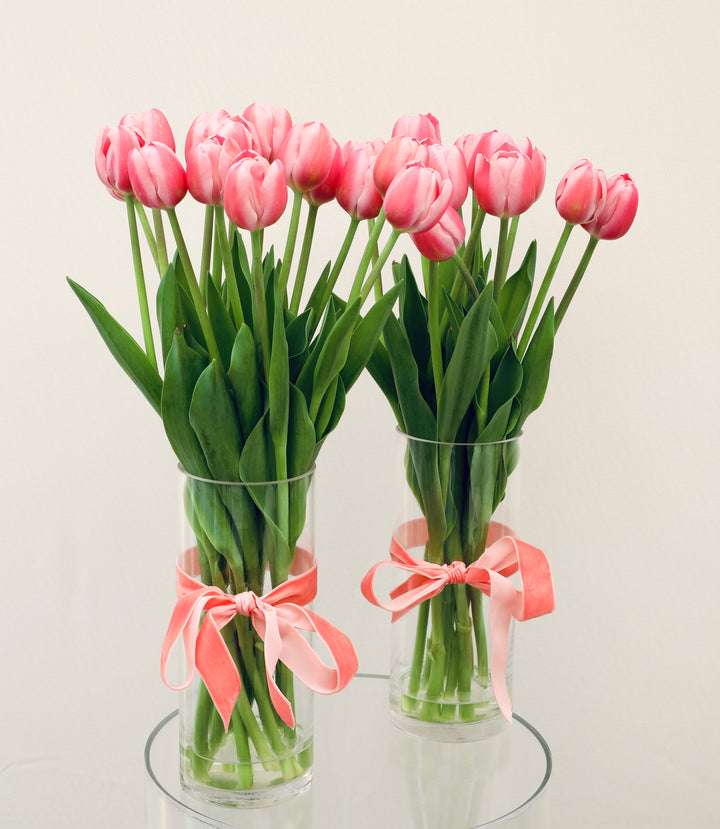 Tulip & Vase Gift Package - Brooklyn Flowers