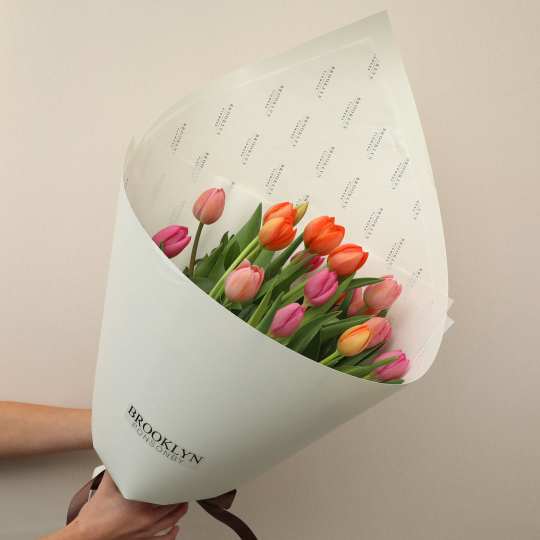 Bright Tulip Bouquet For Mum - Brooklyn Flowers