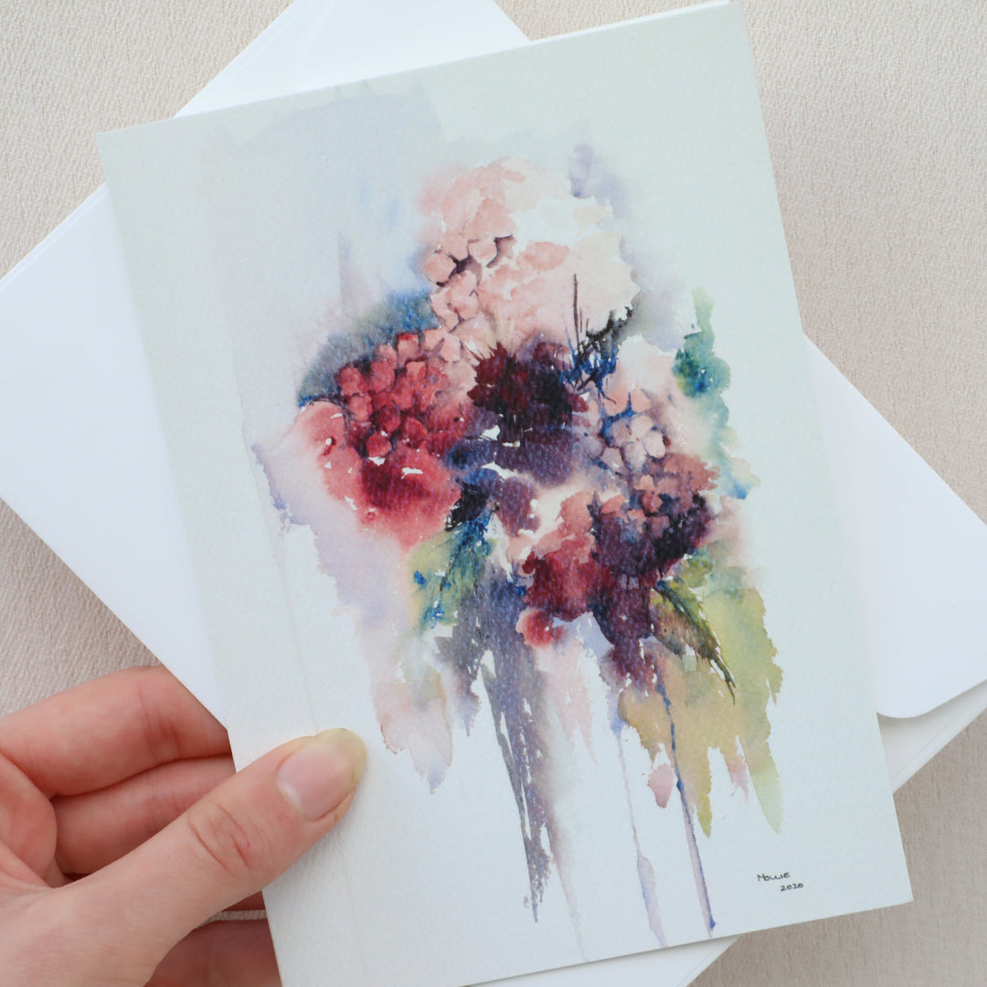 Hydrangea Blooms Gift Card - Brooklyn Flowers