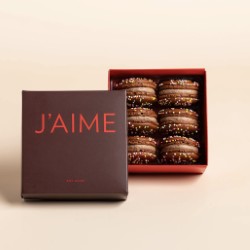 Macarons Chocolate Birthday Cake