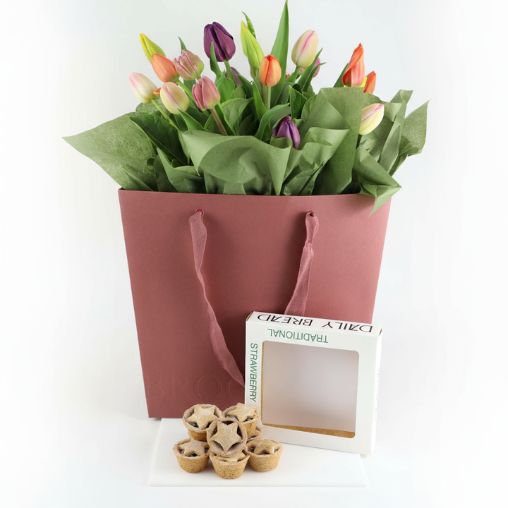 Festive Tulip Mix Bouquet & Gift