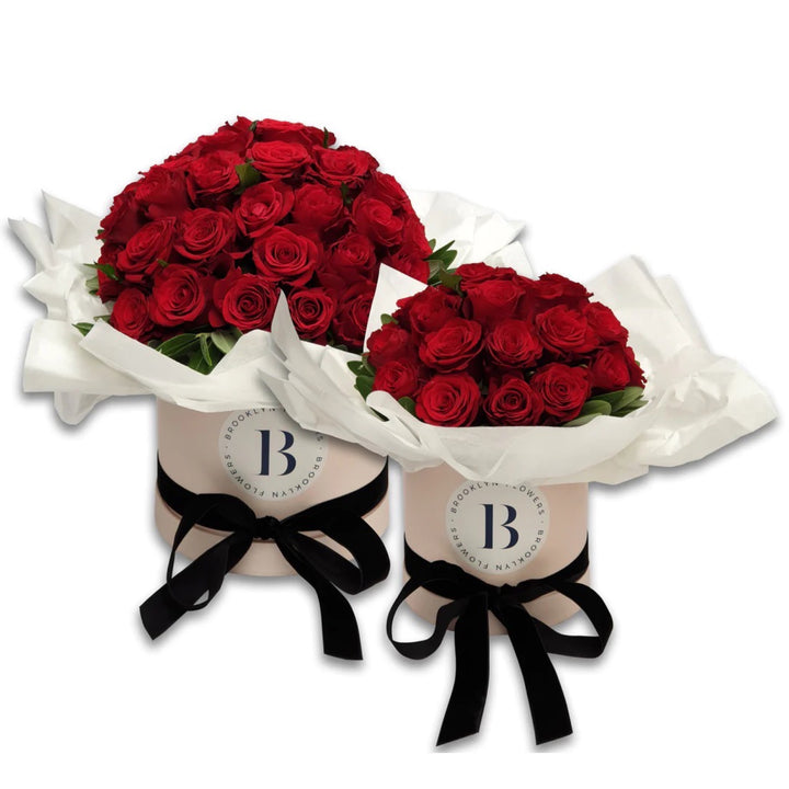 Deluxe Red Rose Dome Brooklyn Box