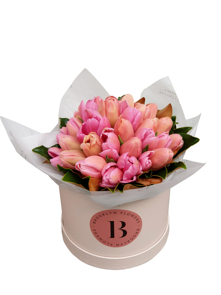 Lux Tulip Brooklyn Box - Brooklyn Flowers