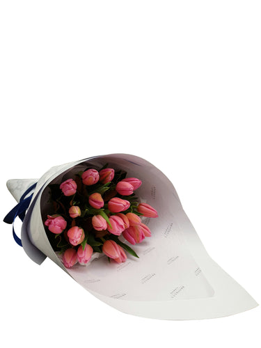 Pink Tulip Bouquet - Brooklyn Flowers