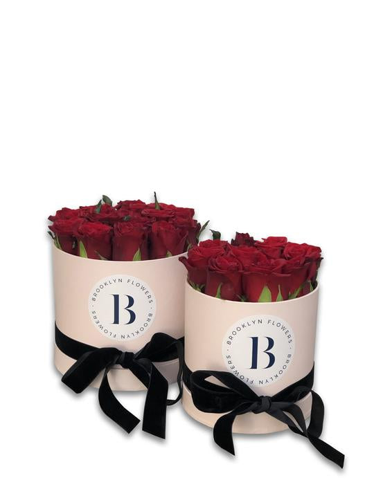 The Brooklyn Rose Box & Candle Gift Package - Brooklyn Flowers